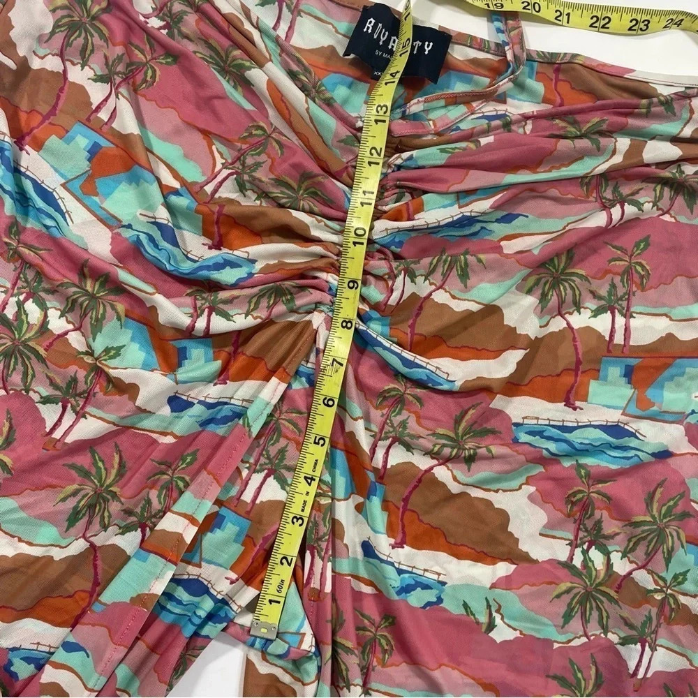 New Royalty By Maluma Printed Wide Leg Pants Size XXXL - Picture 6 of 8